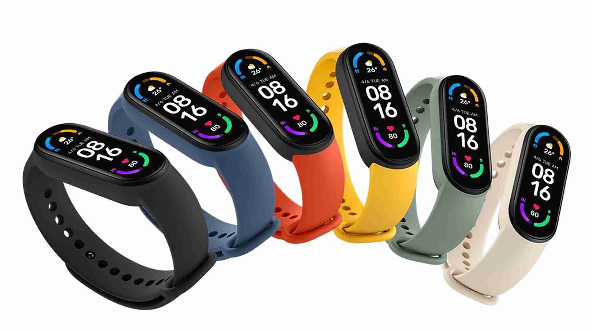 Xiaomi Mi Band series (such as Mi Band 6)