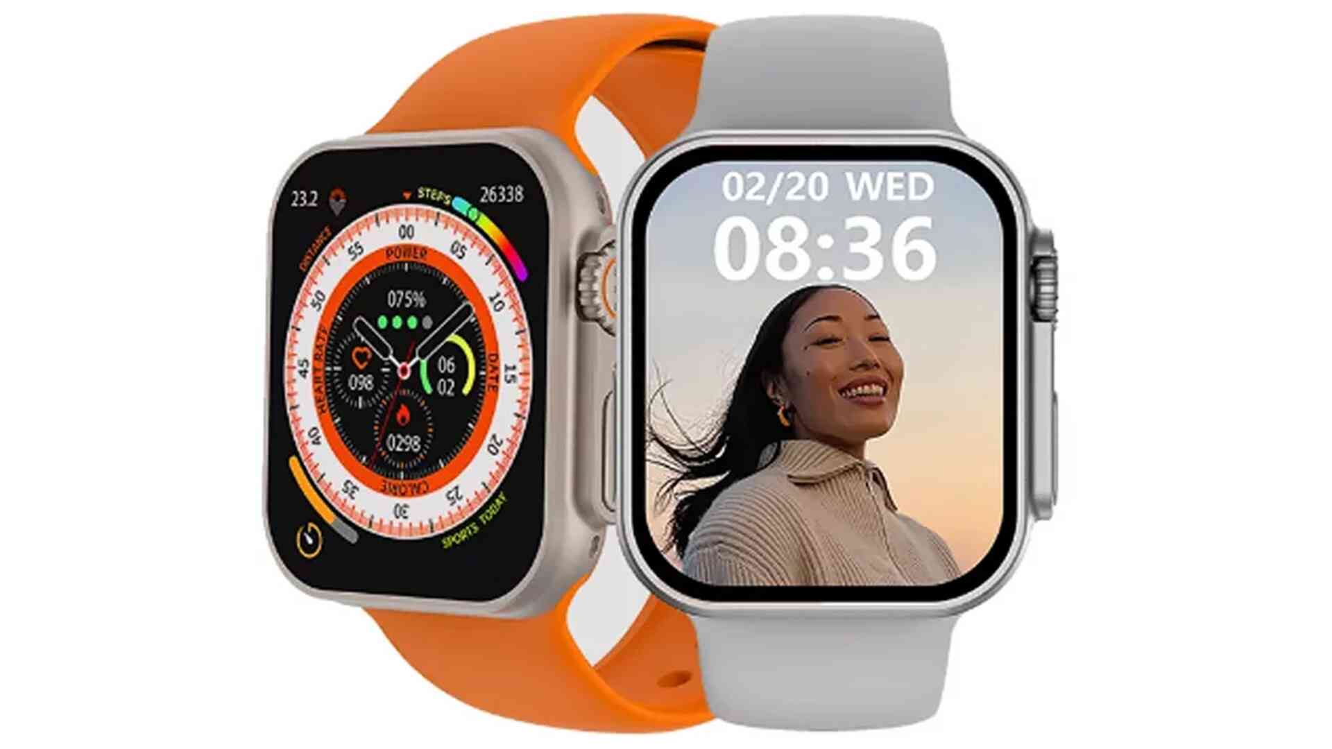 Y100 Ultra Smart Watch Apple Clone With 11 Straps and 2 Ultra smart watch